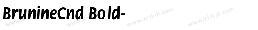 BrunineCnd Bold字体转换